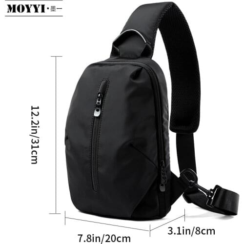 Mens Crossbody Messenger Bag Waterproof Anti-theft Shoulder Sling Bag Multifunction Oxford Fashion Chest Young Bag Bag For Male