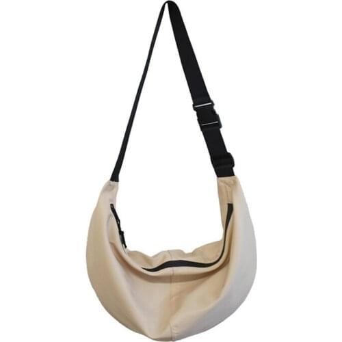 Messenger Bag Mens Harajuku Style Retro Simple Dumpling Bag Literary Leisure Joker Shoulder Bag