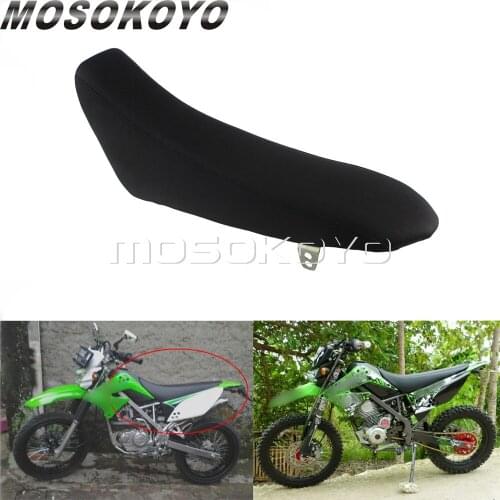 Off-Road Motorcycle Black Seat Cushion Assembly For Kawasaki KLX150 KLX 150 Enduro Pit Bike Soft Foam Core Seats Base Cover