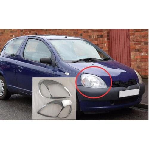 High quality headlight cover ABS headlights decorative frame sequins 2000 - 2003 For Toyota Yaris vitz