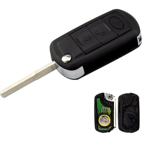 XRSHKEY New 3 Button Flip Remote Car Key 434 mhz For Land LR3 Range PCF7941 Chip On Circuit Board Remote key