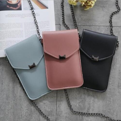 Women Mobile Phone Package 2020 Women Messenger Bags Small Chains Design Fashion Ladies Shoulder Bags Mini Flap
