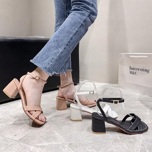 Buckle Strap Fashion Womens Shoes 2021 Female Sandal All-Match Espadrilles Platform High Heels Luxury Comfort New Summer Girls B