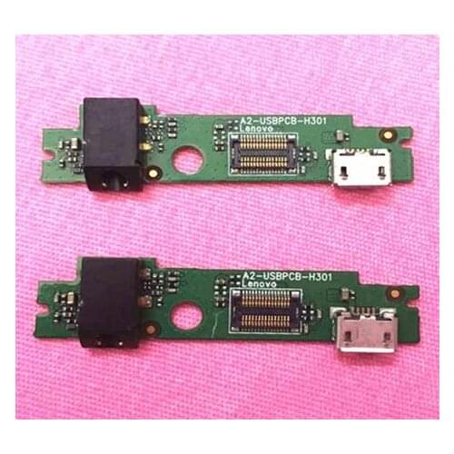 10pcs/lot, Original USB charging charger flex PCB board SUB Audio Plug connector dock port board for Lenovo A2107 A2207 Tablet
