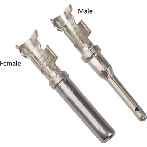 500 pcs 14-20 AWG Deutsch Crimp Terminal 1062-16-0122 1060-16-0122 DT Pin Socket For VW Audi BMW Car Engine Terminals