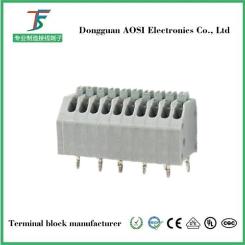 200PCS/LOT KF250-2P Fast connection spring type PCB connection terminal 2.5mm spacing DG250-2.5-2P