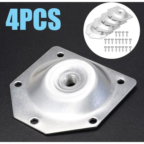 4Pcs Sofa Legs Protector 6 Angled Slope Table Feet Fixing Sofa Legs M8 Mounting Bracket Set with Screws