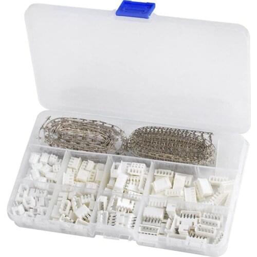 560PC 2.54Mm JST-XHP 2/3/4/5 Pin Housing with 2.54Mm JST XH Male/Female Pin Header Dupont Wire Connector Kit