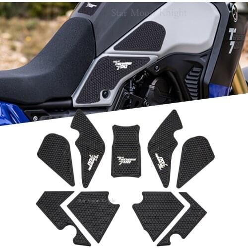 FOR YAMAHA Tenere 700 T700 XTZ 700 XTZ 690 motorcycle accessoriesNon-slip Side Fuel Tank Stickers Waterproof Pad Rubber Sticker