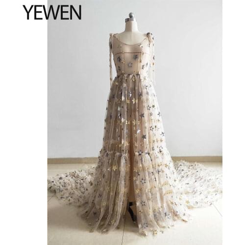 Sparkle Stars Maternity Photography Dress Gowns Sleeveless See Through Maternity Outfits for Photoshoot for Baby Showers YEWEN