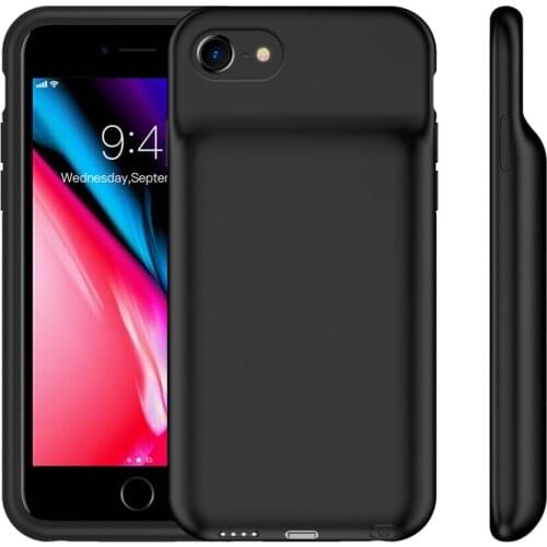 10000mAh For iPhone 6 6S 7 8 Soft Silicone External Battery Power Case Bank Charger Backup Cover