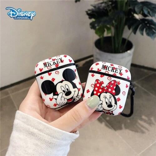 Disney Mickey Minnie Soft Wireless Bluetooth Earphone Case for AirPods Pro Storage Bag for Air Pods 2 1 Protective Cover