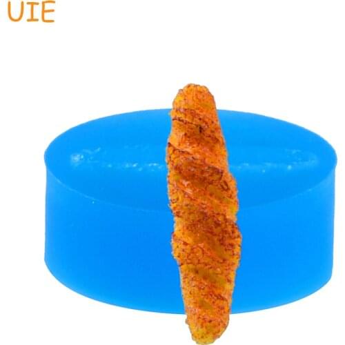 GYL258U Silicone Mold Biscuit Bread 26mm - Polymer Clay Decoden Mini Sweets Wedding Cake Mould, Cabochon Mold