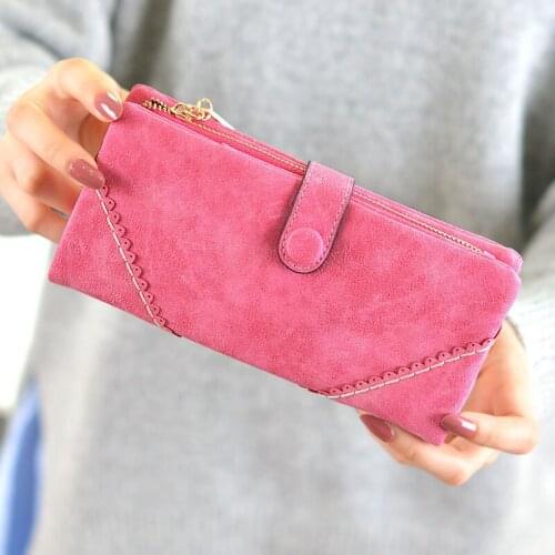 Women Wallets Fashion Lady Wristlet Handbags Long Money Bag Zipper Coin Purse Cards ID Holder Clutch Female Purse