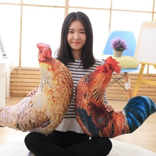 Creative Stuffed Toys For Children Stuffing Large Chicken Doll Cute Soft Toy Sleeping Pillow Toy Chicken Cock Hen Cushion