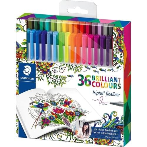 36colors Staedtler Fineliner Fine Pen Set Graffiti Painting Colored Micron Liner Drawing Pen Sketch Markers Manga Art Supplies