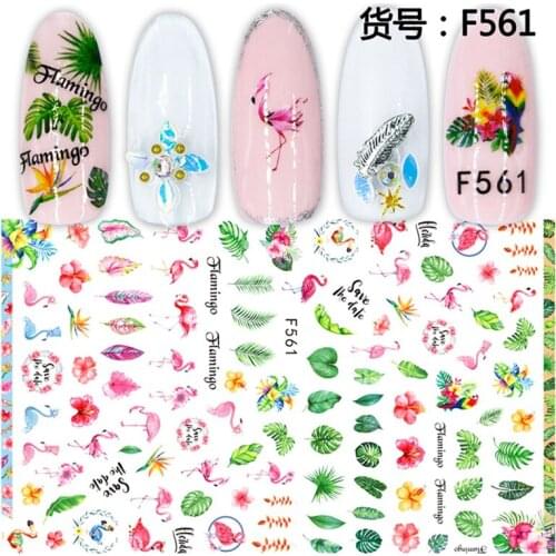 New Arrival 3D Super Thin Nail Stickers Tips Nail Art Adhesive Decals Manicure Tool Cute Cute Animal Flower Nail Decals