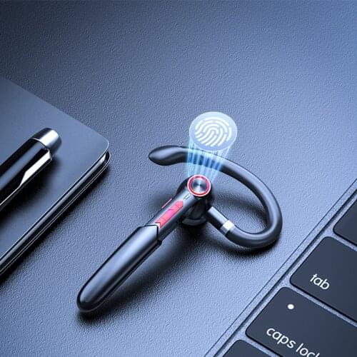 New Single Earhook Bluetooth Wireless Business Headset 5.0 Chip TWS Supports Button+Touch Headset Noise Reduction Stereo Headset