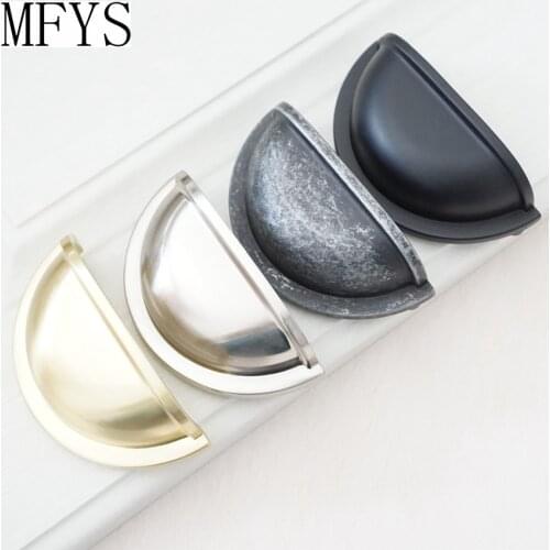 3" Drawer /Dresser Pulls Knobs Handles Shell Cup Bin Classic Cabinet Knob Pulls Kitchen Nickel Steel Black Antique Silver 76 mm