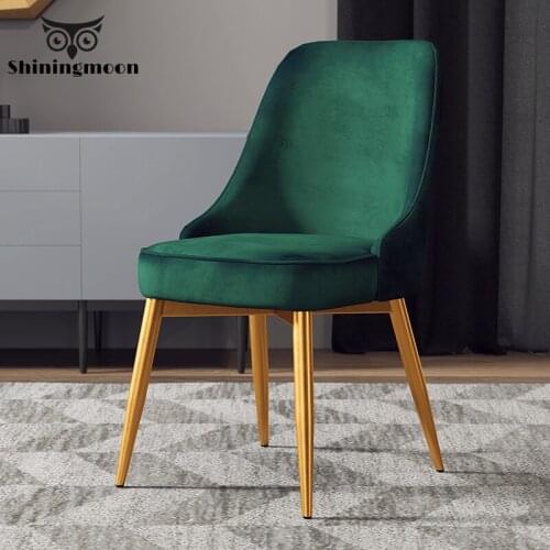 Modern Minimalist High Rebound Restaurant Furniture Chair Restaurant Pu Chinese Iron Chair Wood Kitchen Dining Chairs