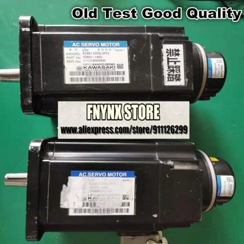 Old Used Test Good Quality JAPAN KAWASAKI AC Servo Motor R2AA13200LCP2S