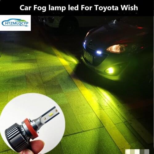 Car Fog lamp led For Toyota Wish 2009-2016 12V 6000K 30W Wish car lamp decoration modification LED