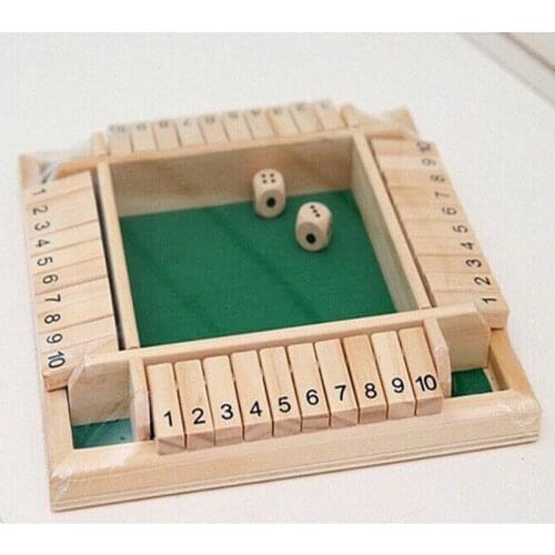 2/4 Players Digital Puzzle Board GameShut The Box Game Set Number Drinking Games For Friends/Family