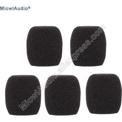 5pcs Windscreen Sponge Tight Foam Cover for Shure E845 E835 SM57 58 Beta57 Beta58 Wired Wireless Handheld Microphone