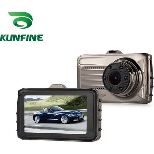 KUNFINE 3"1080P Recording Dash Cam Car DVR Rear View Camera Video Recorder Dual Cameras Recording Wide Angle 170