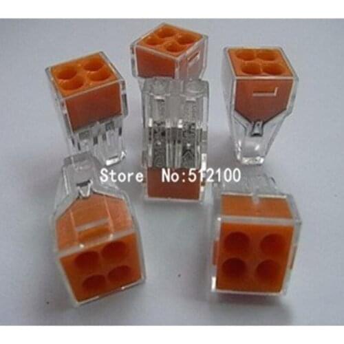 FREE SHIPPING 100PCS Wire connector 773-104 2.5 square meters Hard line wire terminals Block