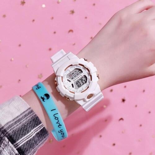 Digital Watch Women Men Electronic Sport Wrist Watch Kids Fashion Led Display Clock Ladies Watches Silicone Strap Zegarek Damski