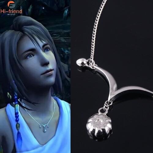 Game Final Fantasy X Necklace Yuna Chest Pendant Necklace Cosplay Props Couple Photo Jewelry Accessories