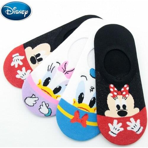 Disney Summer Korea socks women Cartoon Cute animal Mickey Minnie Ankle Socks Thin Cotton boat socks invisible sock