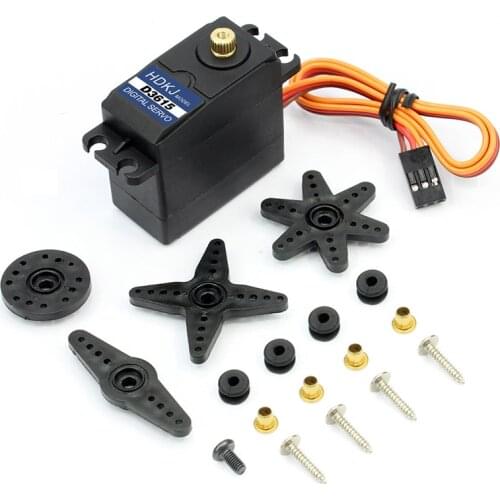 HDKJ D3615 56G Torque 15kg Metal Gear Digital Standard Servo 180 Degree Rotation 4.8v-7.2v for DIY RC Car Boat Robot