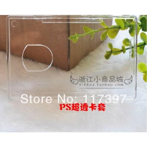 Wholesale Transparent Horizontal Vertical Hard Plastic ID Badge Pass Holder with clip 20pcs/lot