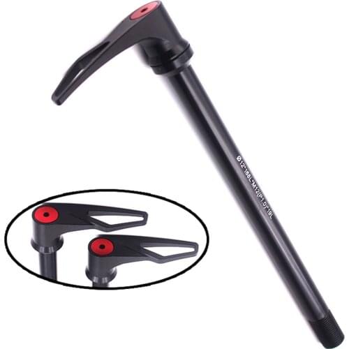 P1.0 142x12mm Thru Axle Black Metal Road Mountain Bike Component Thread Pitch 1.0 For BMC CUBE System