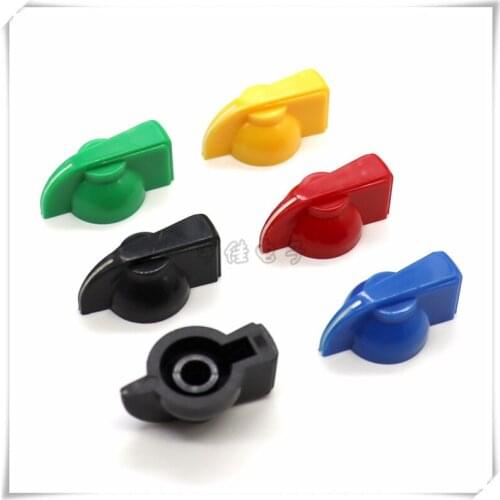 2 Pieces Plastic Flower Shaft Knob Diameter 31.5mm Height 14mm Potentiometer Encoder Knob Gear Shaped Inner Hole 6mm