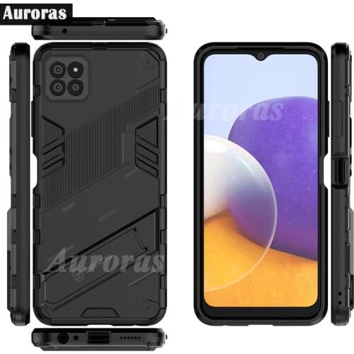 Auroras Case For Samsung Galaxy A22 4G Shockproof Armor Support Cover For Samsung A22 5G Business Phone Case