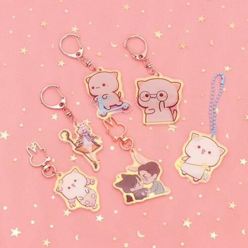 Clear Couples Llavero Chaveiro Customized Key Chain Love Personalized Custom Acrylic Keychain Keyring For Girlfriend