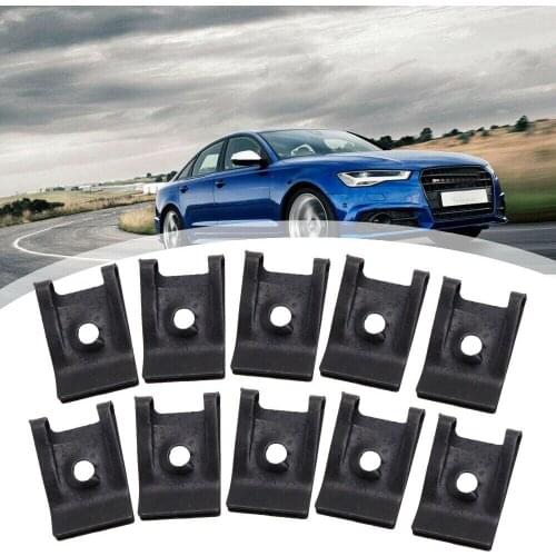 Spring U-type Clip Trim Metal Black Bumper Car Fasteners Fender Durable