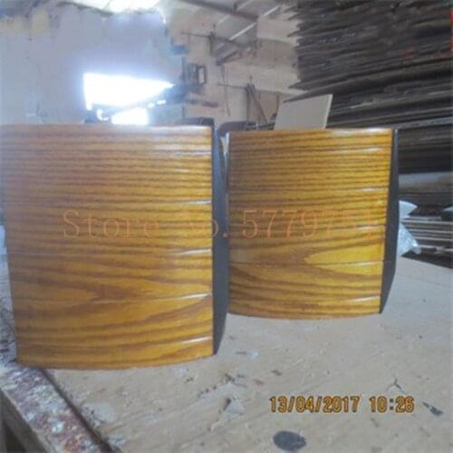 Drum-shaped bookshelf empty speaker body Engraving machine Aosong board Tweeter 2 inch bass 4 inch solid wood speaker Empty box