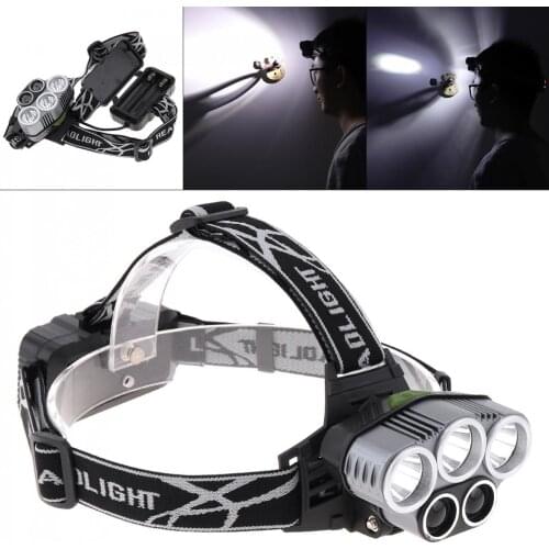 LED Headlamp USB Rechargeable Headlight with 6 Lighting Modes Suitable Flashlight for Camping / Outdoor Riding