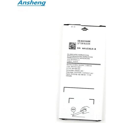 Ansheng High Quality 2900mAh EB-BA510ABE Battery For Samsung GALAXY A5 A510 SM-A510F A5100 2016 Edition Smart phone