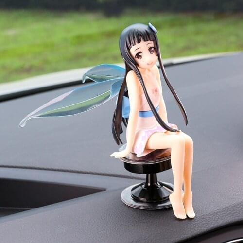Japan Style Car Ornaments Lovely Beautiful Girls Car Interior Control PVC Action Figure Cute Girl Collection Model Toys Ornament