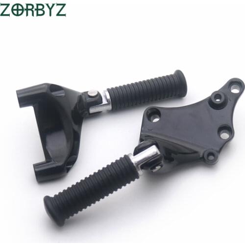 ZORBYZ 1 Set Rear Passenger Foot Pegs Pedal Mount For Harley Sportster 1200 Iron XL 883 48 72 2014-2018 Motorcycle