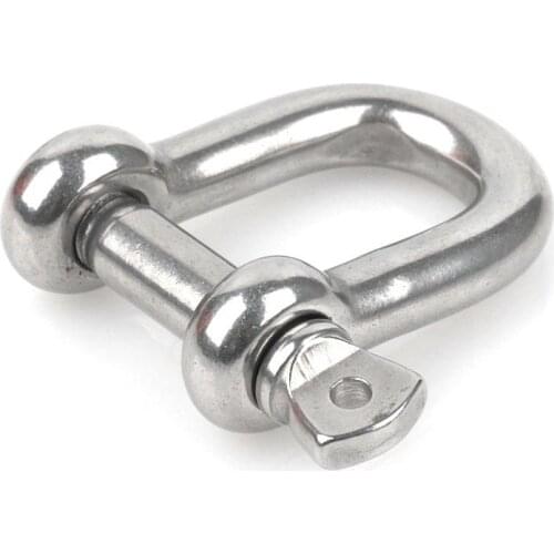 10 Pieces Per Pack Outdoor Climbing U-D-type Buckle Black, Silver Alloy Clasps DIY Jewelry Making Accessories Wholesale