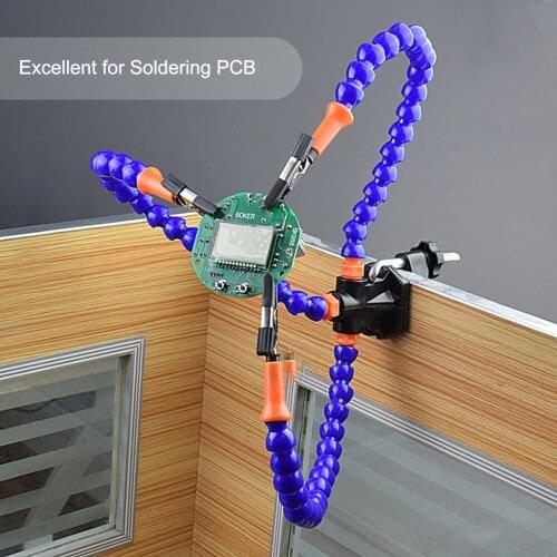 Table Clamp Welding Station Workshop Third Helping Hand Flexible Arm Repair Tools Welding Equipment Supplies