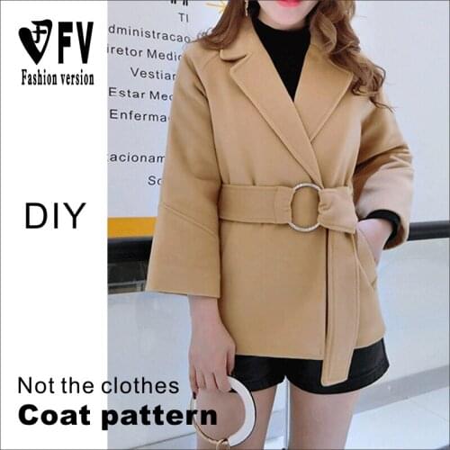 Clothing DIY pattern womens raglan sleeve jacket 1:1 cutting structure drawing BWT-77