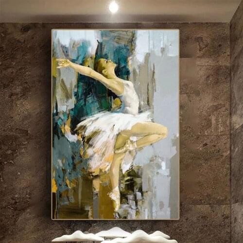 100% Hand Painted Oil Painting Hand Made Lmpressionist Abstract Woman Wall For Living Room Modern Home Decor Bedroom Canvas