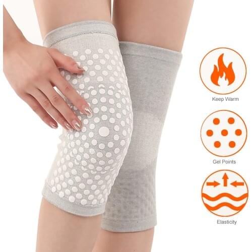 2PCS Self Heating Knee Pad Brace Support Warm Leg Arthritis Joint Pain Relief Injury Recovery Sports Protector Belt Health Care
